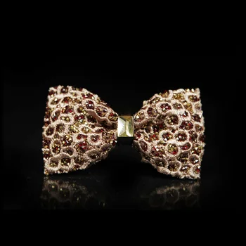 2020 Oameni Noi Nobil Diamant Papion Designeri de Brand Fluture de Aur cravată Strălucitor Romantic Nunta Mire cu Papion pentru Barbati Cutie Cadou
