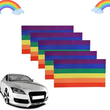 6.5*11.5 CM autocolante auto curcubeu autocolante auto pavilion autocolante auto LGBT gay autocolante auto