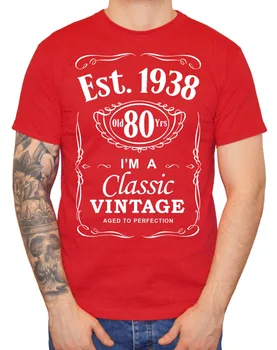 Bărbați de 80 de ani T-Shirt 1938 Epocă Om Optzecea 80 de Ani, Cadou Nou 2019 Moda Lucruri ciudate Barbati Tricou Maneca Scurta