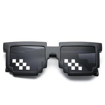 KLASSNUM Ochelari de 8 Biți MLG Pixelat Bărbați ochelari de Soare pentru Femei Brand Thug Life Party Ochelari Mozaic de Epocă Ochelari