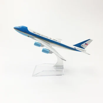 1/400 Scară Aeronave Boeing 747 Air Force One 16cm Aliaj de Avion B747 Model de Jucarii pentru Copii Copii Cadou de Colectie