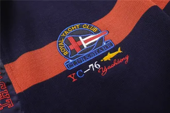 Haine barbati pulover barbati pulover brand de lux O-Gât pulovere hombre lână, tricotaje barbati yachting club