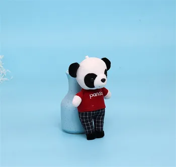 Noul Sosit Panda de Pluș Jucărie Panda Moi Umplute Panddent Papusa Panda Cheie Lanț Jucărie Cadou de Craciun, Cadou de Anul Nou 12buc/lot