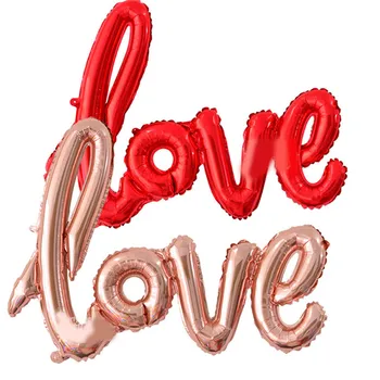 1 buc scrisori de DRAGOSTE Iubitorii de Familie dragoste Romantica Mylar Balon de Folie pentru Valentin Ziua de Logodnă, Petrecere de Nunta de Decorare