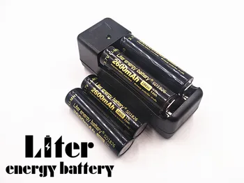 Import Litru de energie baterie 3.7 V 18650 2600mah li-ion baterie + Încărcător de Călătorie Pot fi folosite pentru Lanterna LED-uri