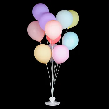 Cyuan 11 Tuburi De Plastic Transparent Balon Stick Baloane Titularul Coloana Sta Decor Petrecere De Aniversare Pentru Copii Baloane Nunta Decor