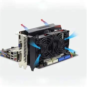 Universal Ultra Liniștită VGA Cooler Silent Șasiu Computer Desktop PCI Card ie 2/3 Ventilatorului de Răcire