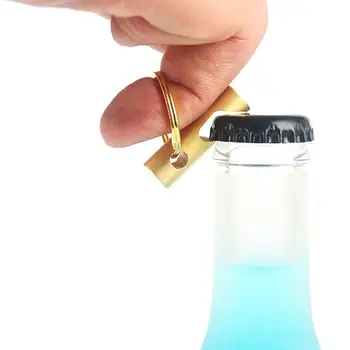 RE Creative Alamă Deschizator de Sticla de Bere Șurubelniță Cheie Inel Personalitate Breloc cu Pandantiv în aer liber Portabil EDC Gadget