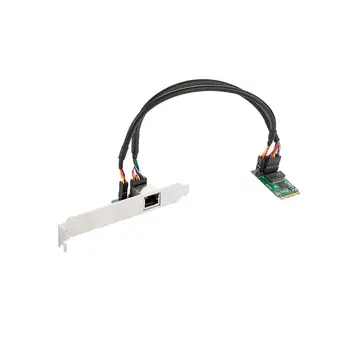 22x42mm M. 2 B+M pentru a 1 Port 10/100/1000Mbps Gigabit Ethernet NIC placa de Retea