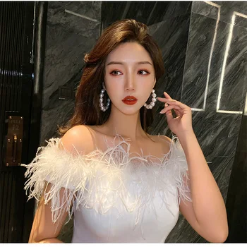 6.6 cm Cerc Perlat mare Cercel femeie Temperament web celebritate Cercel 2020 noua moda exagerat de personalitate cercel