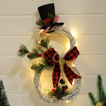 Anul nou Elemente de Crăciun Acasă Decorare DIY Lumini LED Coroană de Crăciun Rattan Cerc motivul pentru care am venit Copac Decor Petrecere de Nunta Supplie