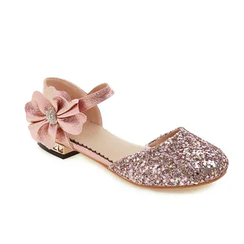 ISSIENA 2021 Două Piese PU Pantofi de Piele de Fluture Nod Fată Pantofi Rotund-Deget de la picior Dulci Copii Pantofi Cârlig&Bucla de Fete Toc mic Dimensiune 28-39