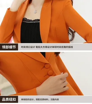Primavara Toamna Femei Costum De Afaceri Strat Subțire La Modă Singur Pieptul Buton Formale Paltoane Și Jachete Femei, Haine Femei
