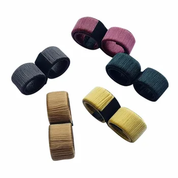 6 Culori DIY Ușor Părul Coc Filtru de Bigudiu de Păr Braiders Elastic Hairband Gogoși Coc Magique Magic Hair Styling Instrumente