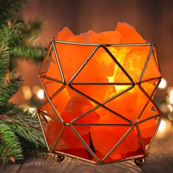 Cristal de Sare de Piatră a CONDUS Lumina de Noapte Fier de Artă Cadou de Ziua Ornamente pentru Masă NOI UE Lumina de Interior pentru Decor Acasă