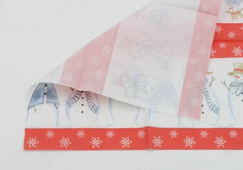 [RainLoong] Crăciun, om de Zăpadă Șervețele de Hârtie de Evenimente si de Petrecere Țesut Servetele Servetele Decor DIY 25*25cm 5packs (20buc/pachet)