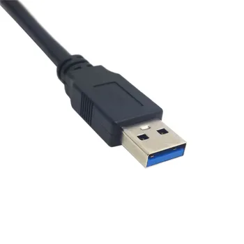USB 3.0 UN Tip de sex Masculin la Feminin Extensie cu Montare șuruburi de 0,5 m de Cablu 0.8 m