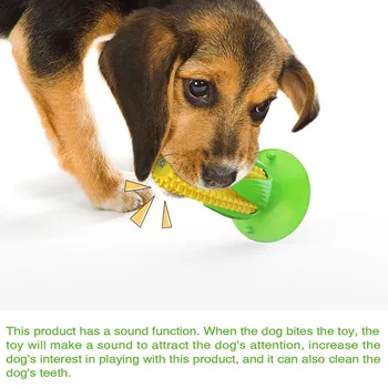 Jucării Câine De Companie Cauciuc Natural Rezistent De Porumb În Formă De Cățeluș Scartaie Interactive Ventuza Corzi Elastice Dinte Curat Mestecat Toy2021