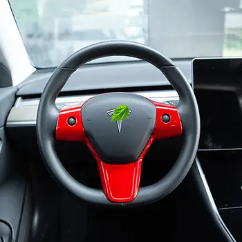 4 Culori Integrat capac volan Tapiterie Autocolant Pentru Tesla Model 3 18-20
