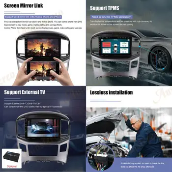 Android 10.0 64G Masina Jucător de radio de Navigație GPS Pentru Hyundai H1 2 2017 2018 Stereo Auto 2din Multimedia Video Player Unitatea de Cap