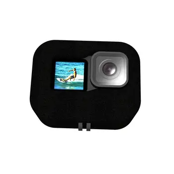 Windslayer pentru GoPro Hero 9 Parbriz Negru Vânt Spumă Acoperă Burete Reducere Zgomot Vânt Caz, Du-te Pro 9 Accesorii aparat de fotografiat