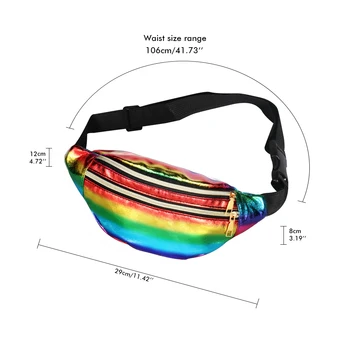 Sac de curea Femei Holografic borseta cu Laser Bumbag designer de talie sac de Pachete de Talie Husă de Telefon