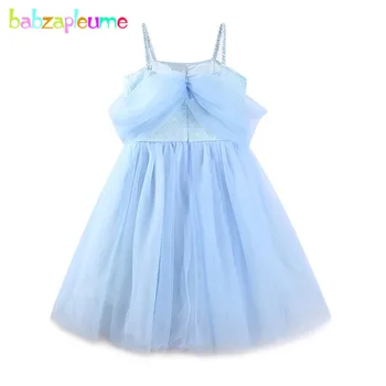 Babzapleume 3-7ani/Vara Copilul Fete Rochii fără Mâneci Dantelă Tutu Albastru Baby Rochie Costum de Printesa pentru Copii de Îmbrăcăminte BC1417