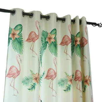Personalizate Perdele Nordic Ins Flamingo Model Opace Terminat Perdele pentru Dormitor Fereastră Pur Cortina Draps pentru Living