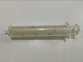 20 ml 30 ml 50 ml 100 ml Seringă de Sticlă Standard Vârful Injectorului de Laborator, Sticlărie de Reciclare Sampler