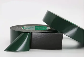 5mm 8mm 10mm 12mm x 10m x 1mm grosime film verde negru spuma de PE burete dublu-adezivă bandă de Burete Bandă pentru Telefon Tableta