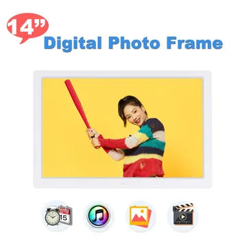 14 Inch Digital Photo Frame 1280*800 Rezolutie HD Multi-funcția de Cadru Digital Electronic Album Muzica Imagine Movie Player