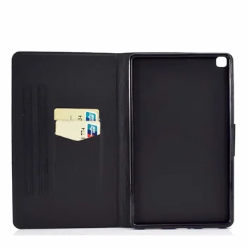 Caz Pentru Samsung Galaxy Tab S5E 2019 SM-T720 T725 Smart Cover din piele de Desene animate slot pentru Card de Suport caz moale pentru Galaxy tab S5E 10.5