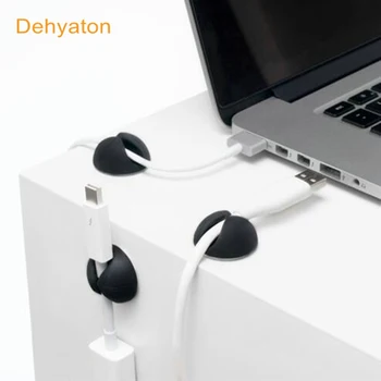 Dehyaton Suport Bobină pentru Cablu de Sârmă Organizator Desktop Clipuri Management Cablul de Căști Suport Pentru iPhone Încărcare Linie de Date a proteja