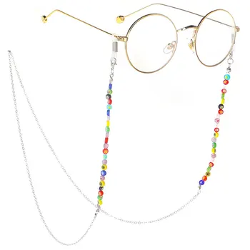 PINKSEE Naturale Șirag de mărgele de Ochelari Lanț cu Margele Colorate Ochelari de Citit Lanț ochelari de Soare Lanț Curea Cablu Accesorii pentru Ochelari
