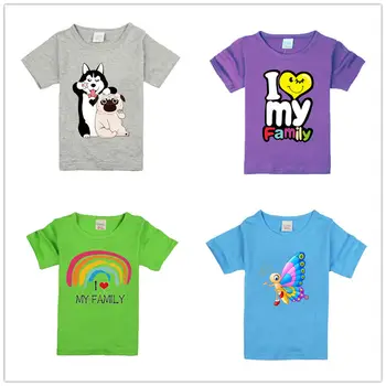 Vara Baietel Haine Copii Tricou Câini De Imprimare De Desene Animate Pentru Copii Tricou Tricouri Copil Din Bumbac Copilul Topuri 2020 Nouă Primăvară