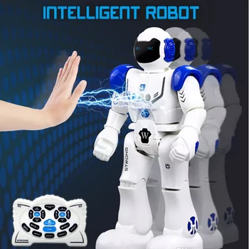 Control de la distanță Jucărie Robot de Smart Touch Sensing CONDUS Ochii Copilului RC Robot Cu Sing Dans de Acțiune Figura Jucării Pentru Băieți Copii de Naștere