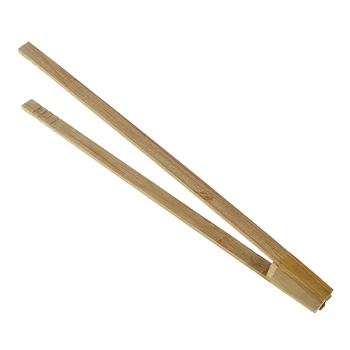 2 buc de Căldură Pâine Tong Salata de GRĂTAR de Gătit Mâncare care Deservesc Ustensilă Clește de Bambus Alimente Tong Practice Instrumente de Bucatarie Set