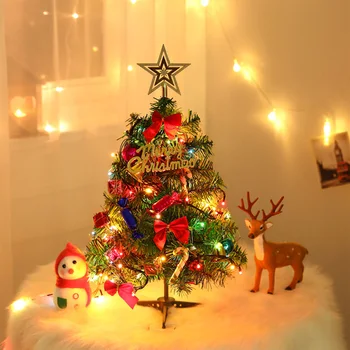 Pom de Crăciun Artificial 50cm Mini Xmas Copac de Pin PVC Festival Decorative pentru Familie, Școală, Societate