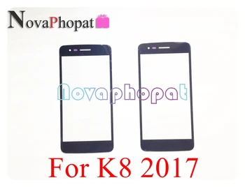 Novaphopat Fața exterioară a Sticlei Ecran Pentru LG K8 2017 M200N US215 X300 K120L Lentile de Sticlă (Nu touch screen Digitizer) 10buc/lot