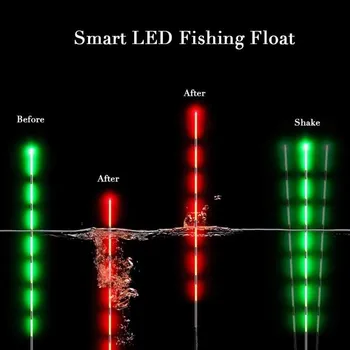 1buc Pescuit Inteligent de Lumină Led Float Noapte Luminoasă Flotoare de Pescuit de Pescuit Float Aminti în mod Automat T7B8
