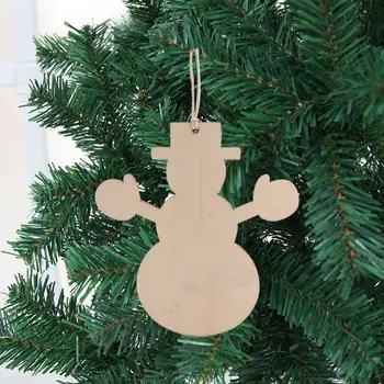 10 Buc Pasăre de Lemn Fleac Cu Găuri, din Lemn Natural DIY Meșteșug Ornamente de Crăciun Agățat Decoratiuni