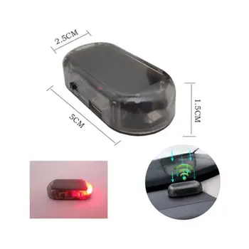 Solar de Alimentare USB Auto Lumina de Alarmă Anti-Furt Mașină de Avertizare Clipește Actualizare Clipește Lampa Led Albastru Fals Nouă Lumină Roșie T2O6