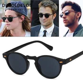Vintage Rotund Lentile Clare ochelari de soare Cadru Gregory Peck Designer de Brand bărbați femei ochelari de soare retro gafas oculos 2019