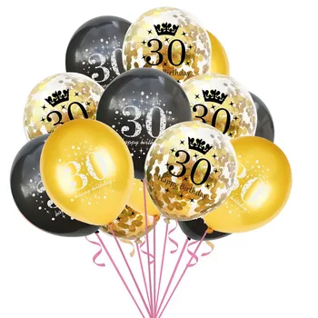 Taoup 10buc 12inch 50 60 70 40 30 18 Birhday Baloane Număr de Baloane Numărul Fericită 18-30 a 40-a Aniversare Decoruri Favoruri