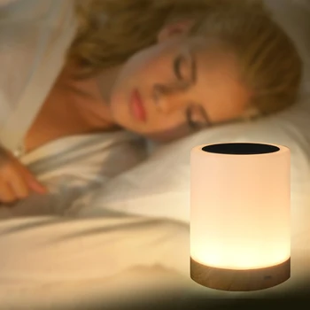 LED Lumina de Noapte Cu Cârlig Senzor Tactil Lampă de Noptieră Estompat de Culoare RGB Schimbarea de Masă Lumină Pentru Dormitor, Camera de zi Lumini de Noapte