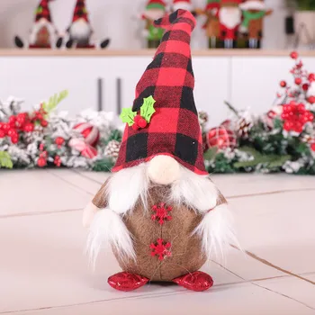 Plus Tricotate Decor de Crăciun fără Chip de Păpușă Pădure Vârstnicul Ornamente, Decoratiuni de Craciun pentru Casa navidad новый год 2021