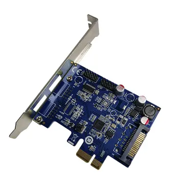 PCIe 2 porturi usb interne 2 port 9pin 9-pin USB2.0 card de expansiune Bluetooth usb WIFI PCI-E adaptor convertor cardul de