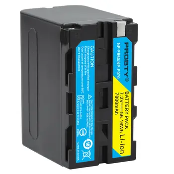 Baterie reîncărcabilă Li-ion 1buc 7800mAh NP-F960 NP-F970 NP F970NP F960 Baterie Pentru Sony NP-F550 NP-F770 NP-F750, baterii en-gros
