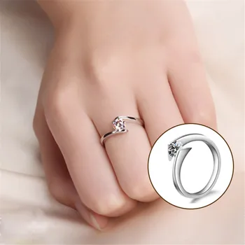 Uimitor de Vânzare Fierbinte Alb AAA zircon Argint Culoare Inel de Nunta Pentru Femei Marimea 6 7 8 9 HERR0081