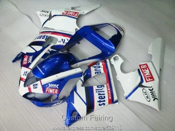 Gratuit 7 cadouri moded carenaj kit pentru Yamaha R1 00 01 alb albastru caroserie carenajele set YZF R1 2000 2001TS48